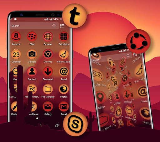 Sunrise Painting Launcher Theme screenshot 2