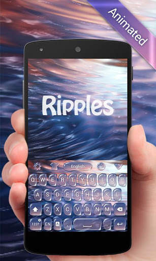 Ripples GO Keyboard Animated Theme screenshot 1