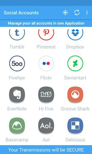 Social Accounts screenshot 3