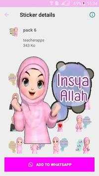 Best Hijab Islamic stickers for WhatsApp screenshot 6