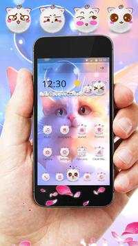 Cute kitten pink Kitty theme screenshot 1