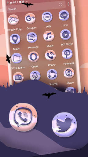 Mountains Painting Launcher Theme screenshot 2