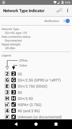 Network Type Indicator screenshot 1