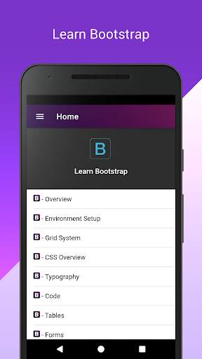 Learn Bootstrap 4  -  Bootstrap Tutorials Offline скриншот 1