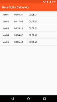 Race Pace Splits Calculator screenshot 3