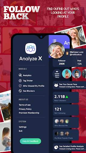 Analyze X - Followers Analytics for Instagram screenshot 2