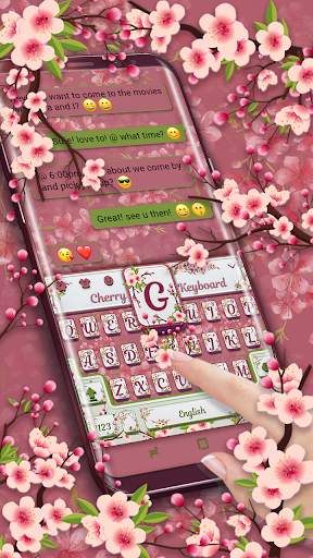 Cherry Blossom Keyboard स्क्रीनशॉट 2