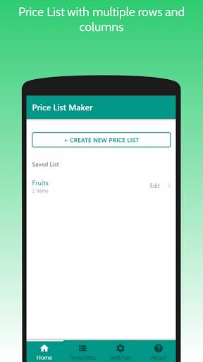 Price List Maker Free screenshot 2