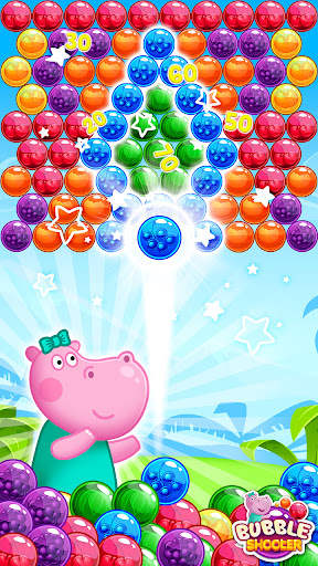 Hippo Bubble Pop Game screenshot 5