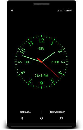 Analog Clock Live Wallpaper screenshot 1
