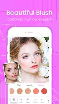 MakeUp Photo Editor, Camera Selfie & MakeUp Editor скриншот 4