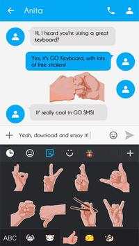 Keyboard Sticker Hand Emotes screenshot 4