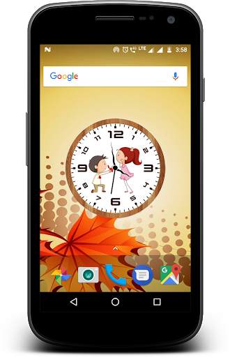 Love clock live wallpaper screenshot 2