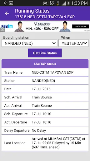 Live Train Status screenshot 3