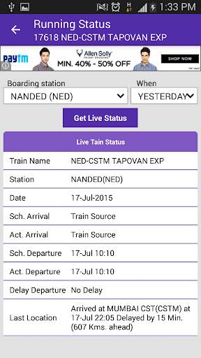 Live Train Status screenshot 3