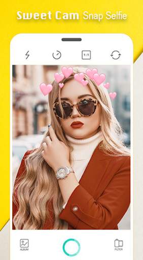 Sweet Face Snap Selfie - Selfie Photo Edit cam screenshot 6