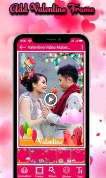Valentine Day Photo Video Maker with Music 2019 screenshot 3