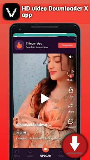 HD Video downloder X app screenshot 1