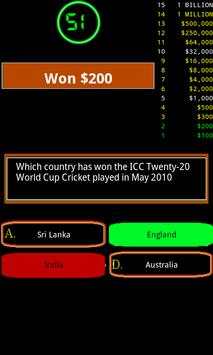 Cricket Quiz Game screenshot 2