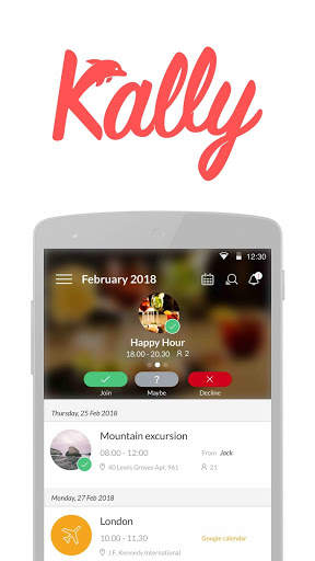 Kally The Social Calendar screenshot 1