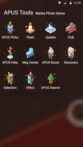 Merry Christmas tree gifts-APUS Launcher theme screenshot 3