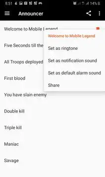 MLBB Ringtone 2019 screenshot 1