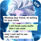 Chat With Princess Elssa Prank icon