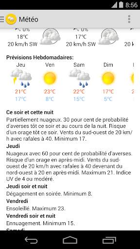 Météo Canada screenshot 2