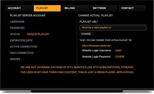 Flex IPTV Player screenshot 2