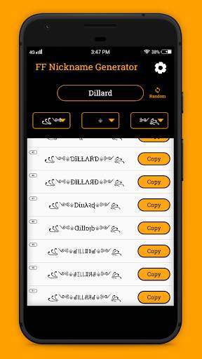 FF Name Creator - Nickname Generator For Games screenshot 5