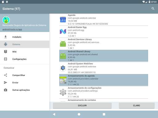 Gerenciador de aplicativos do sistema screenshot 22