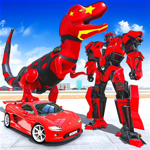 ikon Transformasi Game Mobil Robot : Dino Terbang