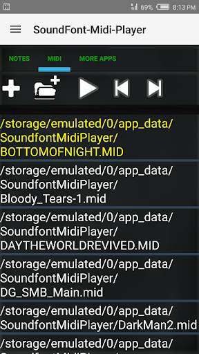 SoundFont-MidiPlayer-Piano screenshot 2