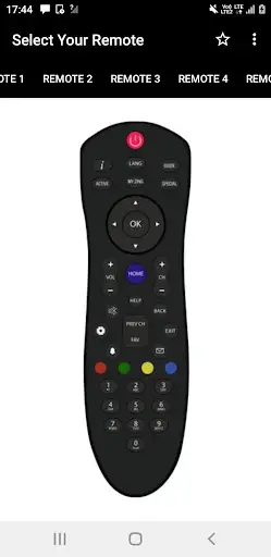 Remote Control For Dish TV स्क्रीनशॉट 2