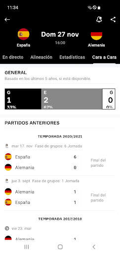 OneFootball Resultados en vivo screenshot 2