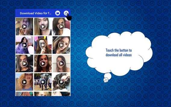 Free Download Video for Facebook screenshot 1