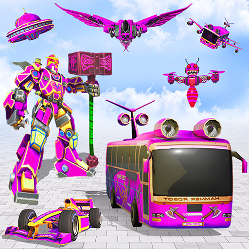 Multi Robot Formula Car flying icon