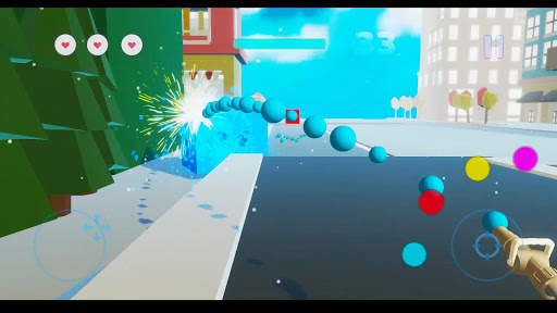 PaintBall-G City 3D Color shooter screenshot 4