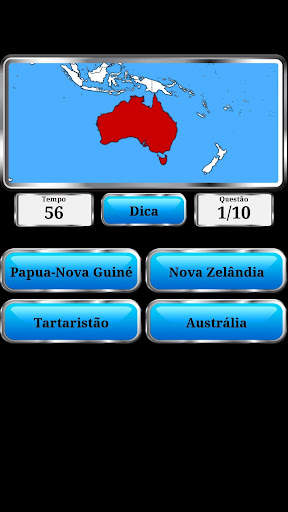 Geografia Mundial - Jogo screenshot 2