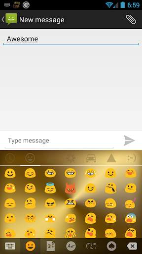 Solid Gold Emoji Keyboard screenshot 3