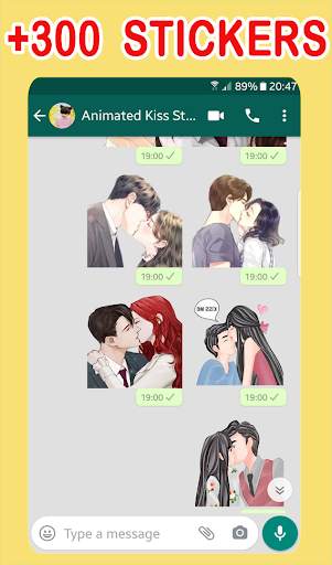 💋Animated Kiss Stickers maker for WhatsApp 😘 screenshot 2