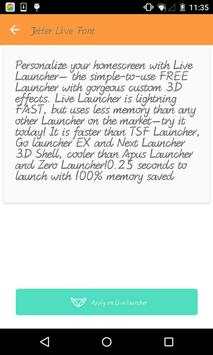 Stylish font #1- Live Launcher screenshot 1