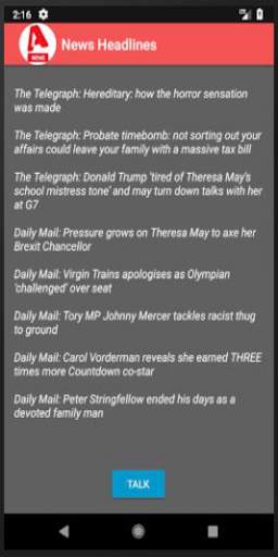 Talk News screenshot 2