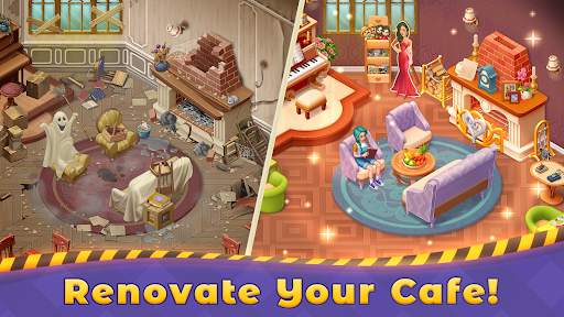 Grand Cafe Story－Match-3 screenshot 1