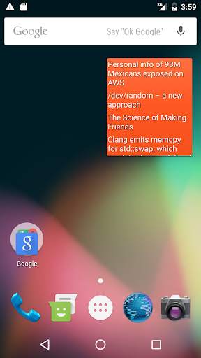 Minimal News Feed Widget screenshot 1