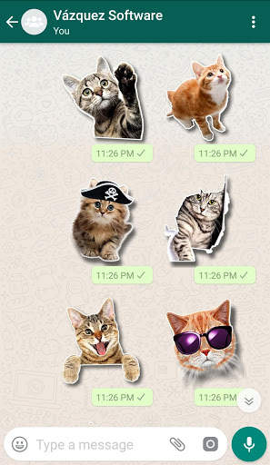 WAStickerApps Cats screenshot 3