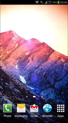 3D Kitkat 4.4 Mountain lwp screenshot 3