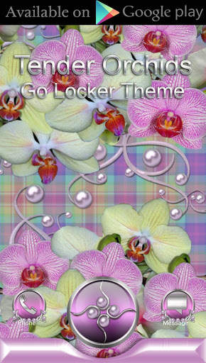 Tender Orchids 3D Next Launcher theme screenshot 6