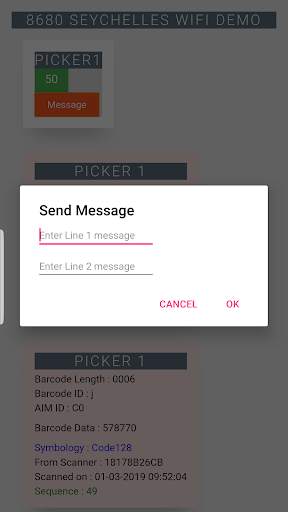 Honeywell 8680 WIFI Android demo screenshot 3