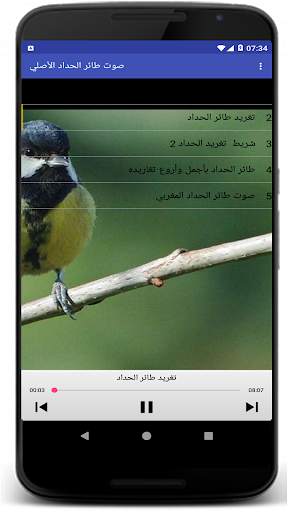 صوت طائر الحداد screenshot 1